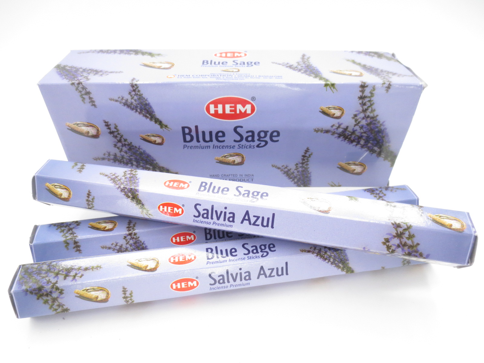 Hem Blå Salvia Rökelse