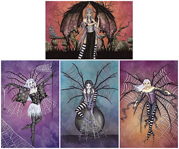 Amy Brown Vykort Web Dreams paket