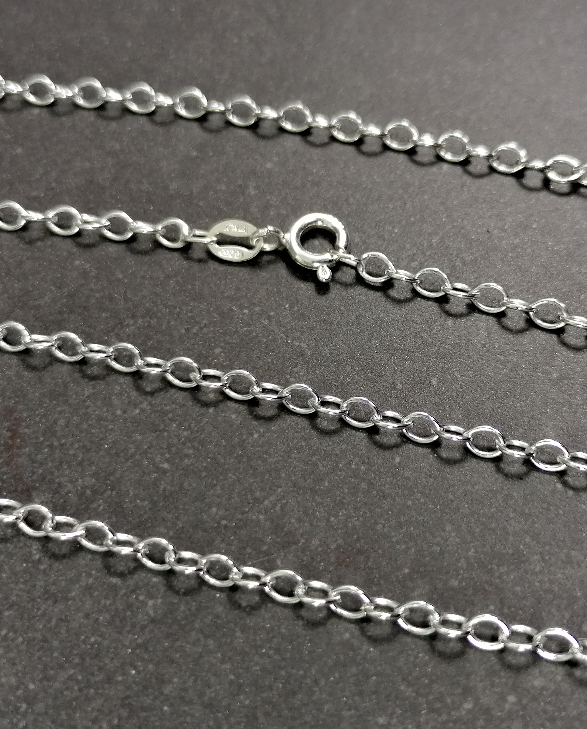 "Oval Link" kedja  i Sterling Silver  - 3mm - 2