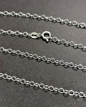 "Oval Link" kedja  i Sterling Silver  - 3mm