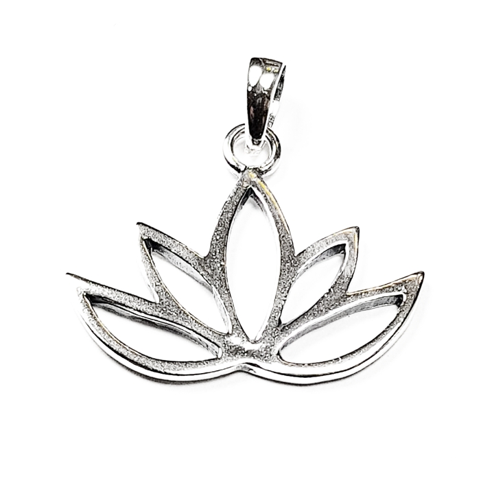Lotus Hänge i Silver - 29mm
