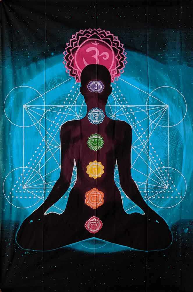  Väggbonad  - Chakra Yogi - Blå