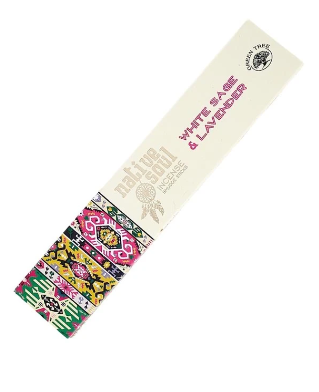 Native Soul White Sage + Lavendel Rökelse Stickor