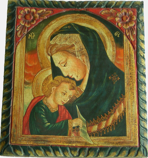 Handmålade Ikon