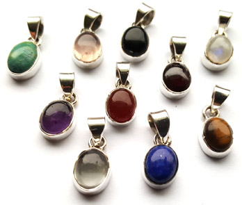 Månadsstenar / Stjärntecken Hänge - Liten / Cabochon - 3