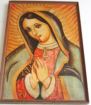 Handmålade Ikon - Stor Maria