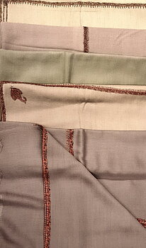 Yoga Sjal  - Handvävd i Kashmir Ull - 2.e sorting