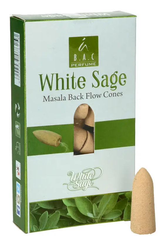 Backflow koner - Balaji Masala ,  Vit salvia/White sage