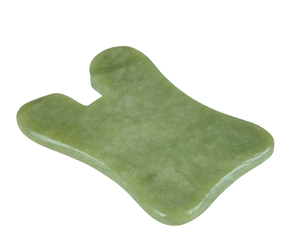 Guasha Massage Verktyg  - Fyrkantig - Grön Serpentin