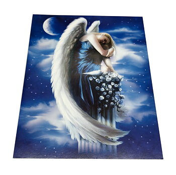 Stora Dubbla vykort / Poster  -  Angel on Pedestal, Shane Pierce - 35cm