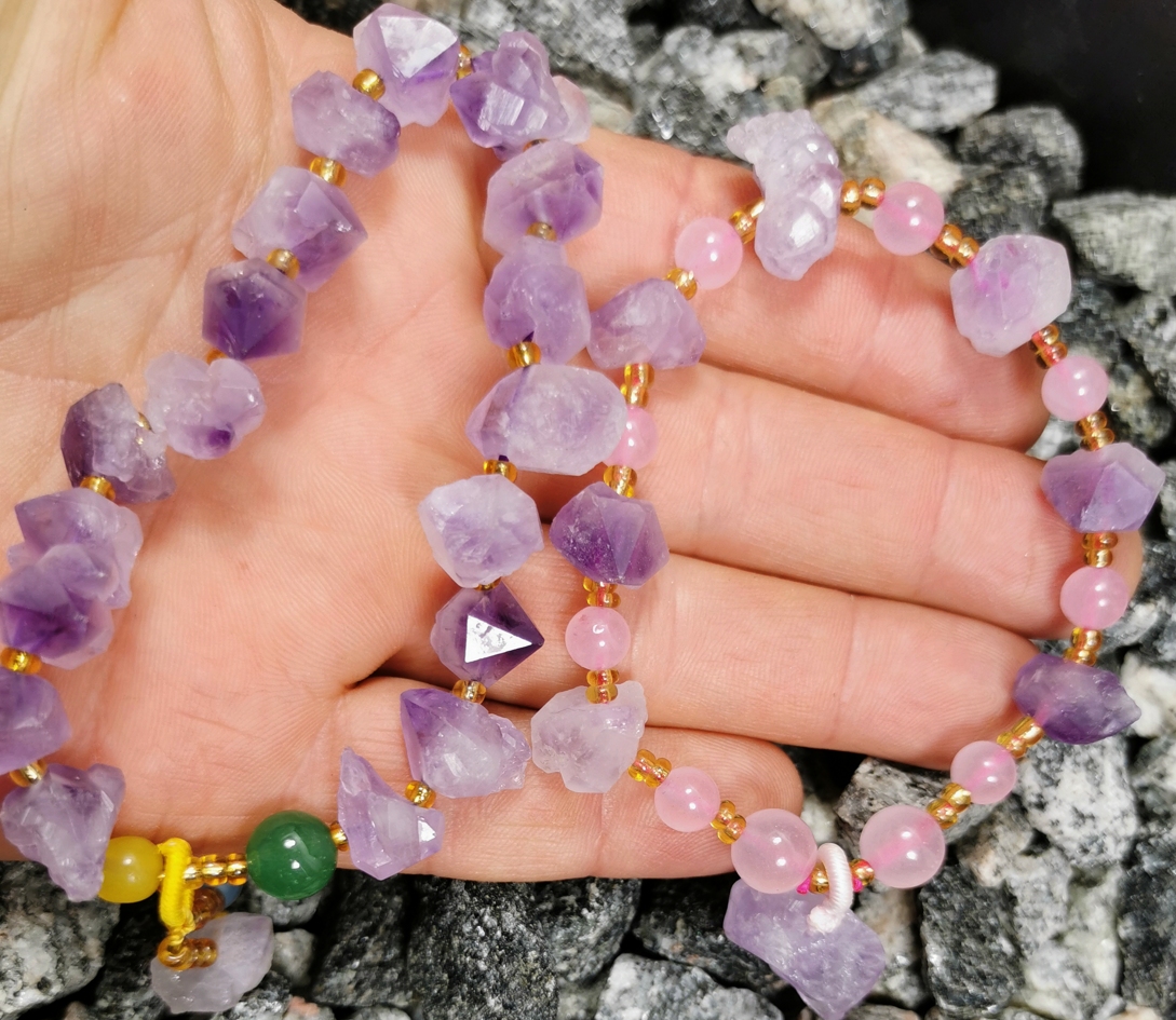 Ametist Nugget Armband