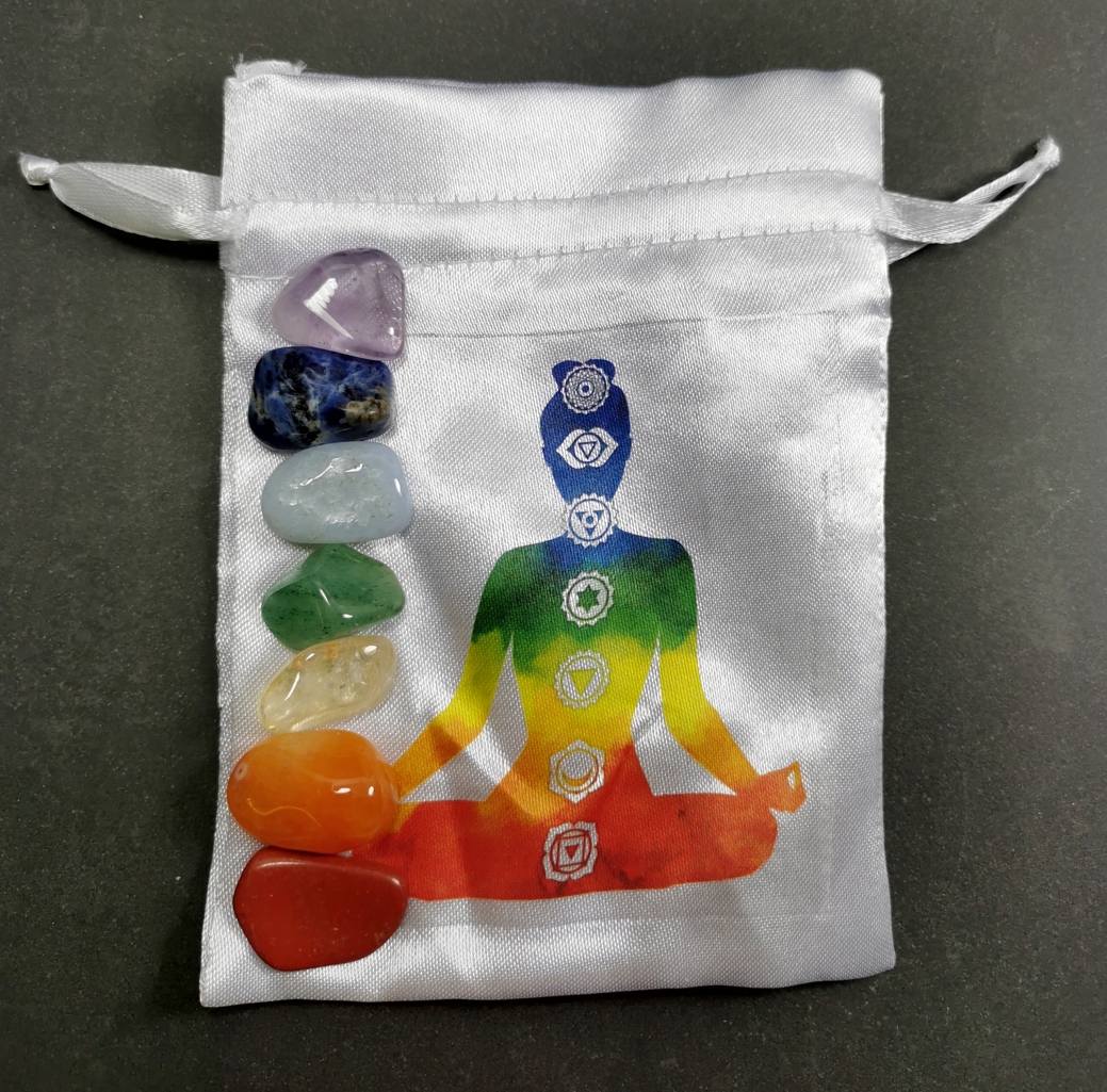 Chakra Sten Påse med 7 stenar