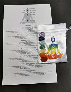 Chakra Sten Påse med 7 stenar