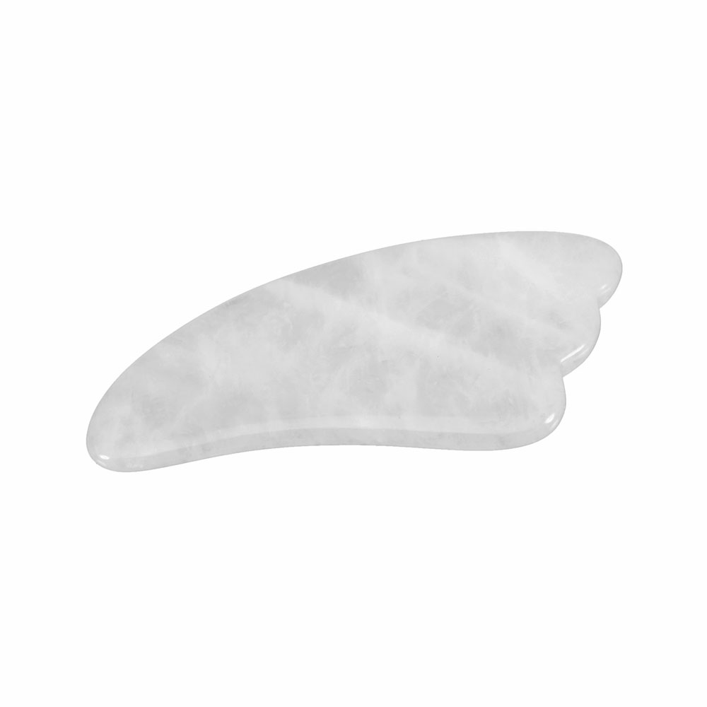 Guasha Massage Verktyg  - Vågform- Bergkristall   -10cm - 3