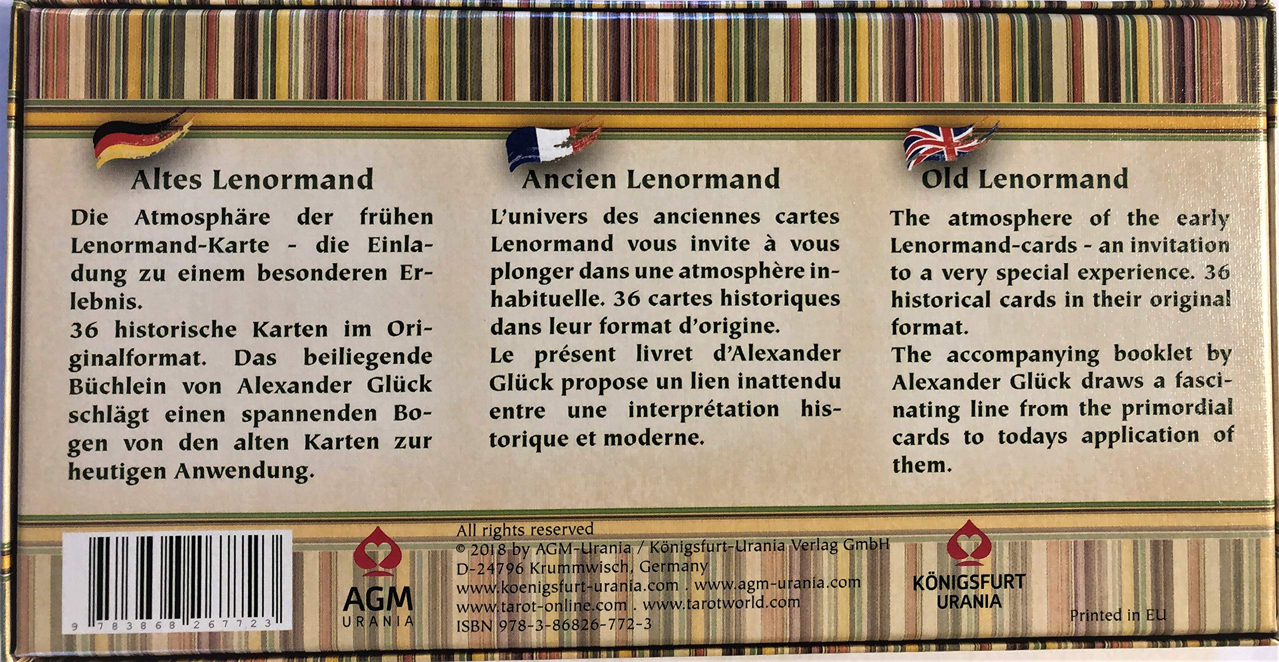 Altes Lenormand / Ancien Lenormand / Old Lenormand - 3 Languge deck - 3
