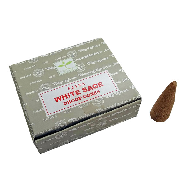 Satya dhoop Konrökelse - Vit Salvia / White sage