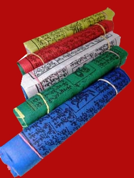 Tibetanska böneflaggor - XXL 25st flaggor - 3