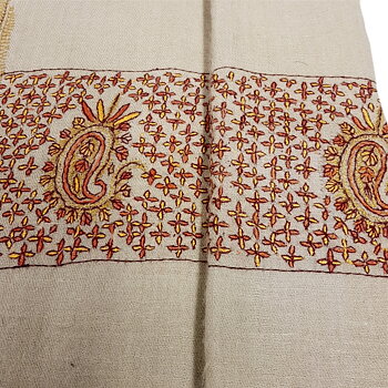Pashminasjal  -Beige Paisley 