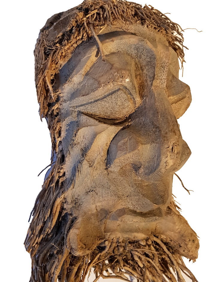 Troll Mask i Bamburot  - 35cm - 4