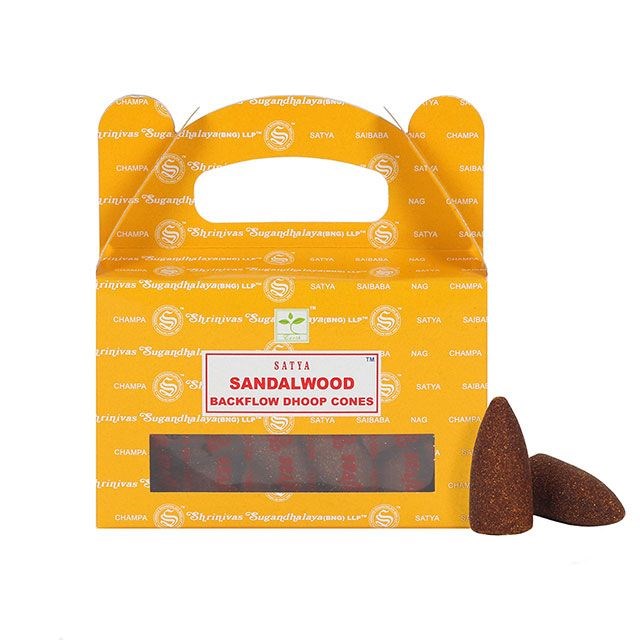 Satya  Backflow Natures Sandalwood Rökelsekoner