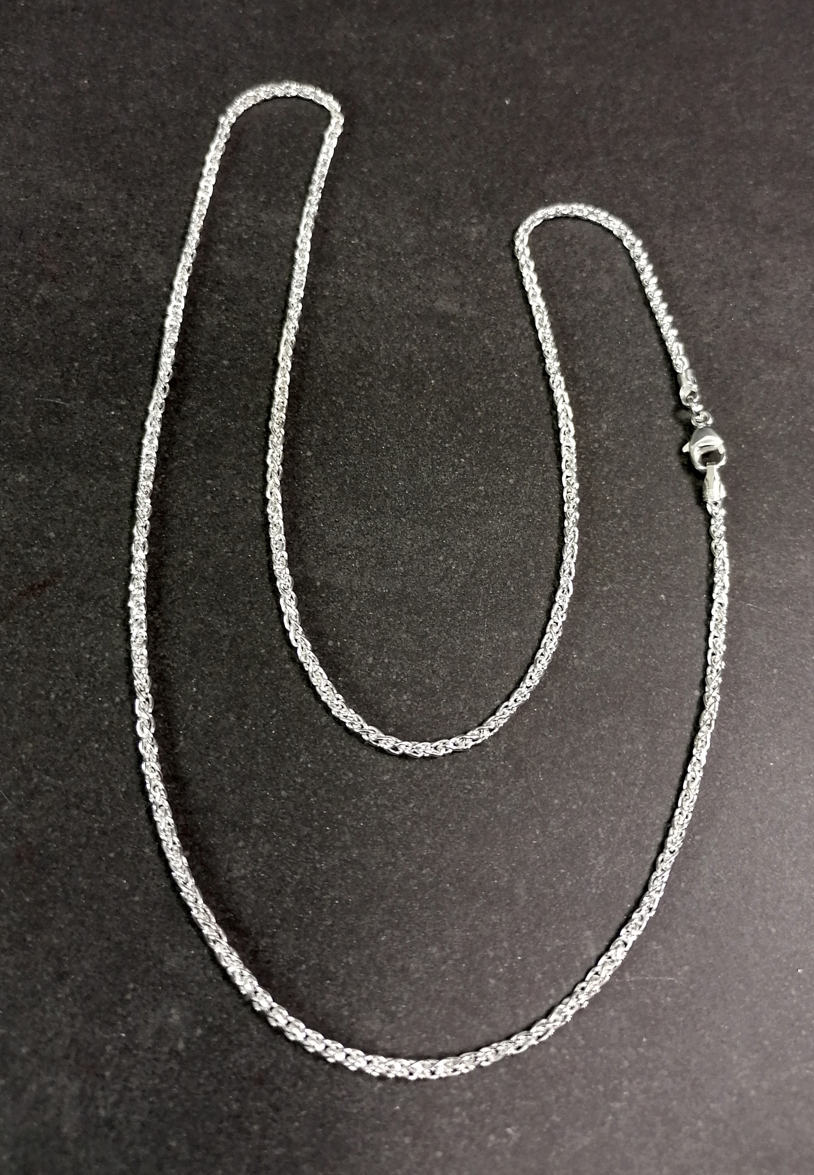 "Fläta"  kedja  i Sterling Silver  - 2.2mm - 3