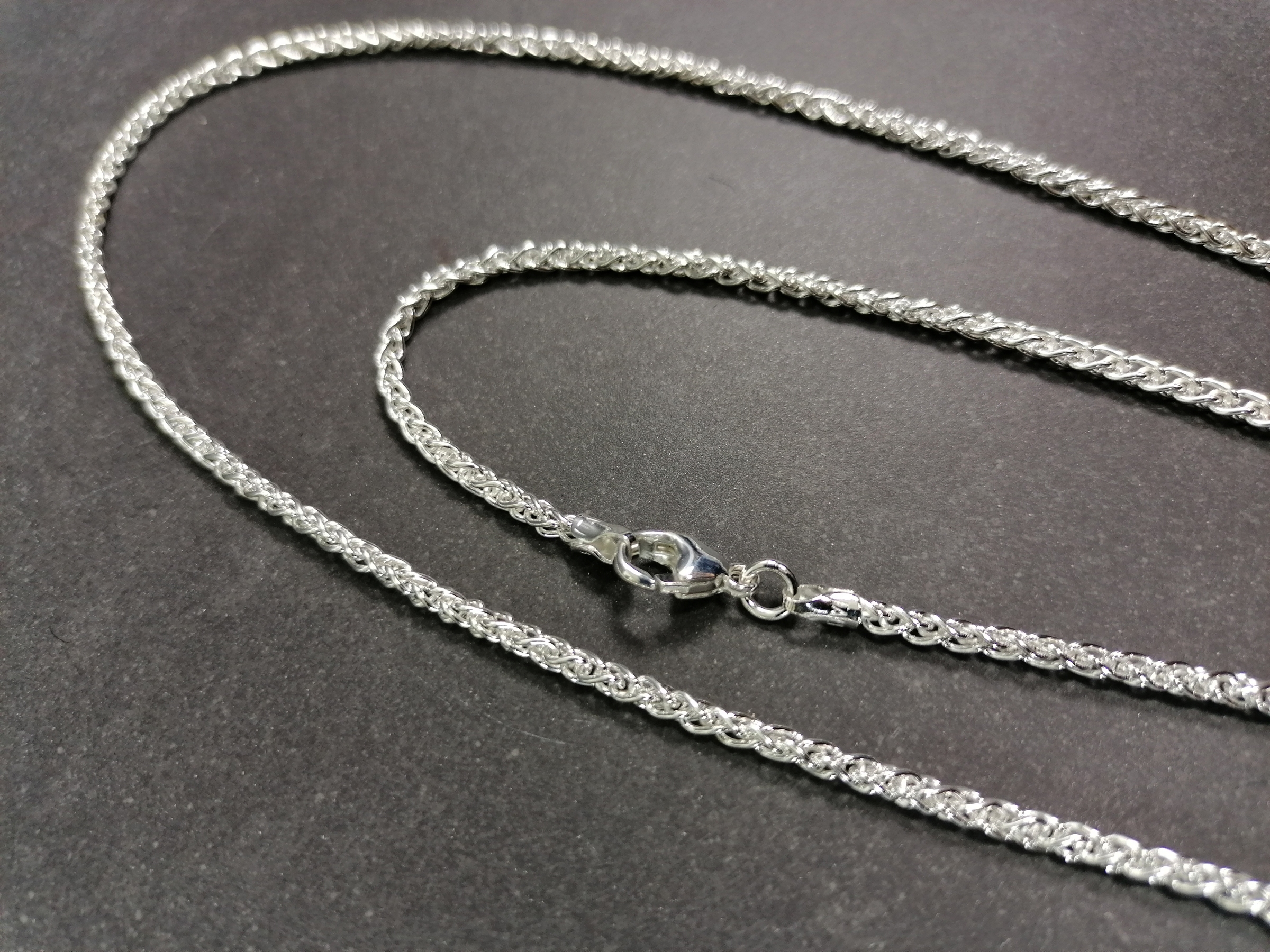 "Fläta"  kedja  i Sterling Silver  - 2.2mm