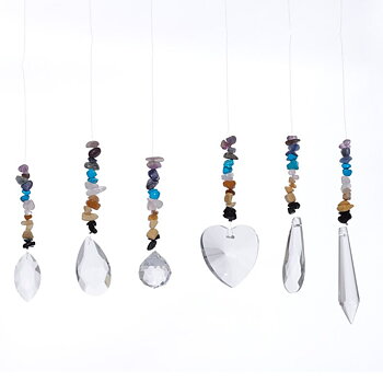 Chakra Glas Prismor, Fascetterad Kors