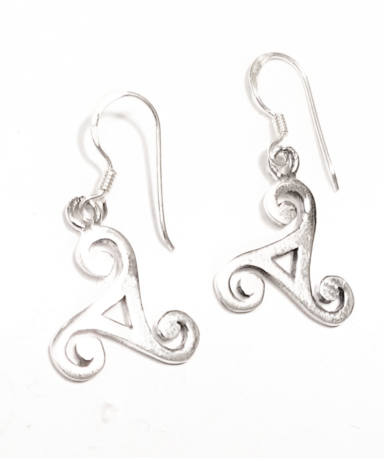 Triskele Örhängen i Silver - 2