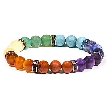 Chakra Armband - 7 olika stenar