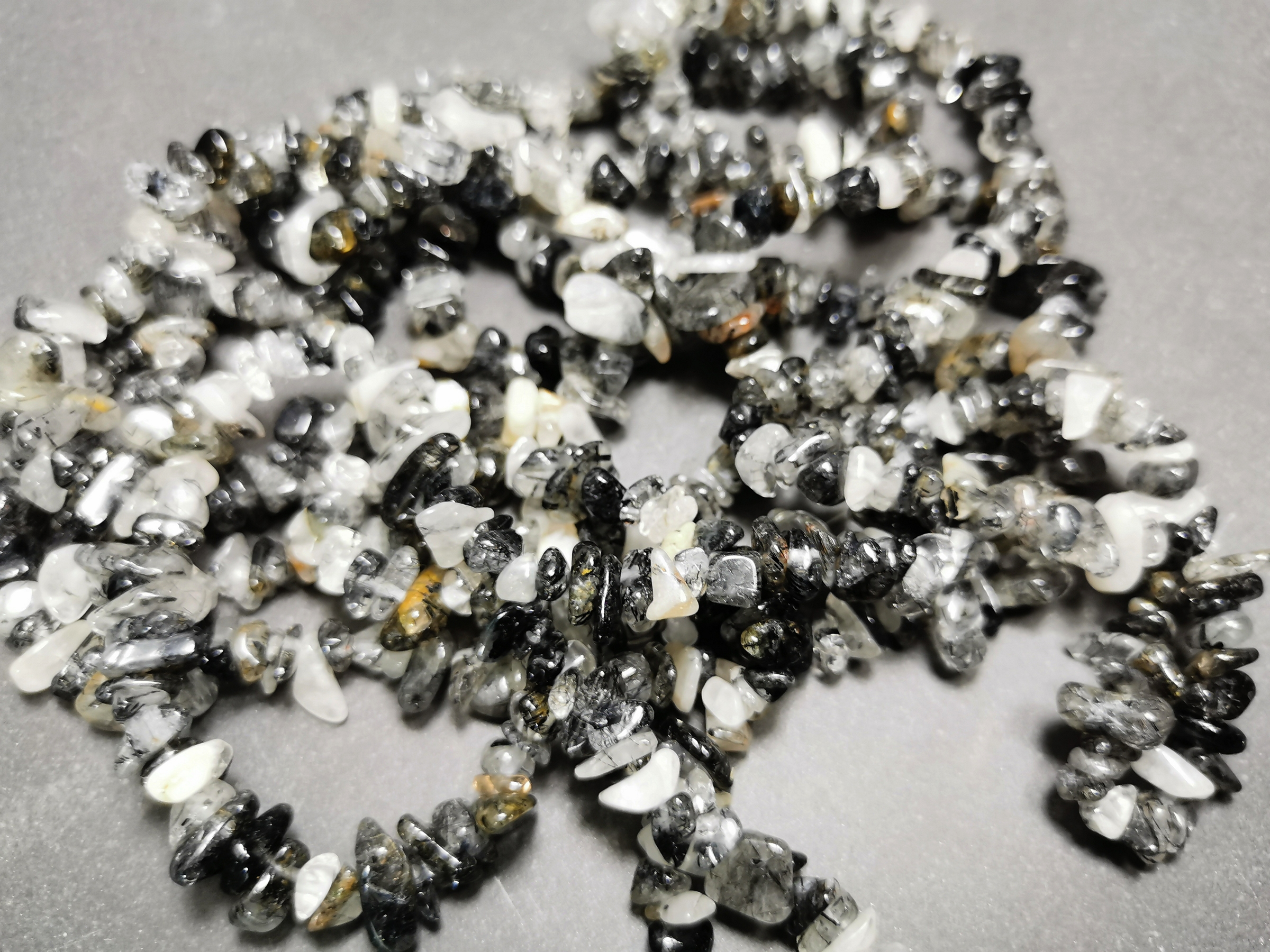 Turmalin i kvarts Chip Halsband - 3