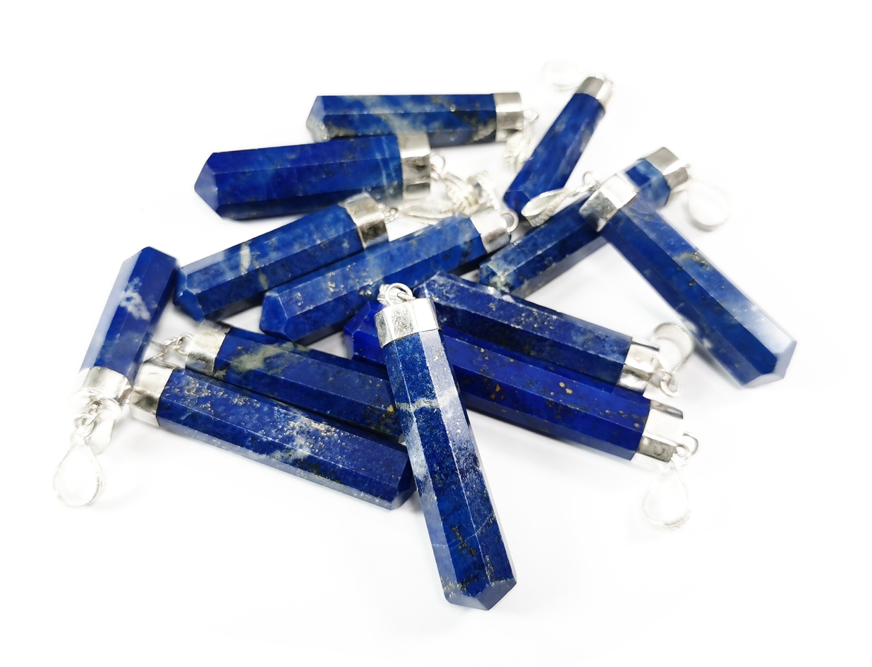 Lapis Lazuli hänge med Silver top - 2