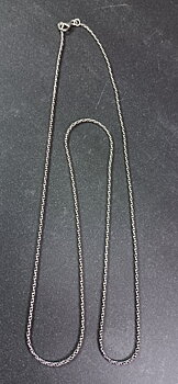 Antik flätat Kedja i Sterling Silver  - 77cm