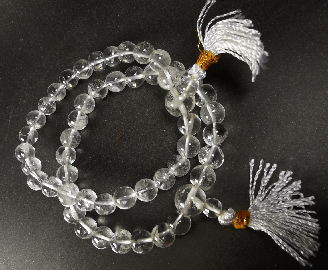 Bergkristall Mala Armband med tofs - 2