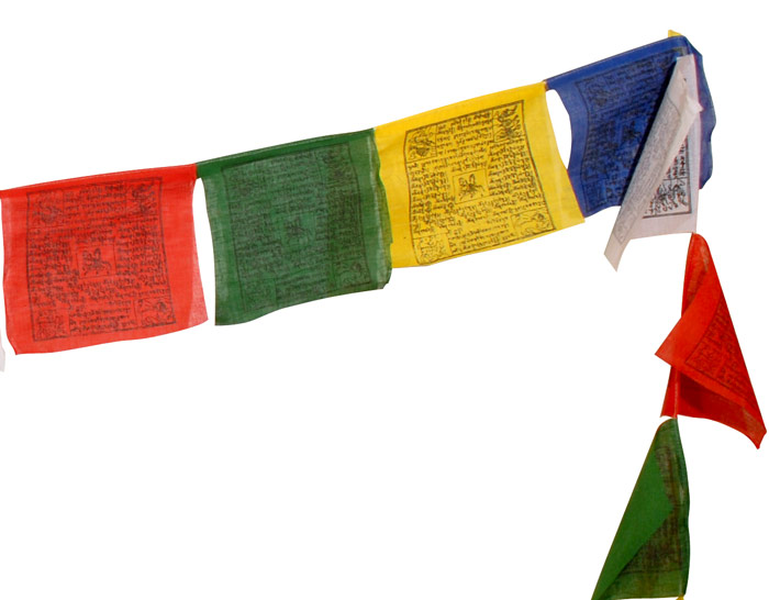 tibetanska böneflaggor