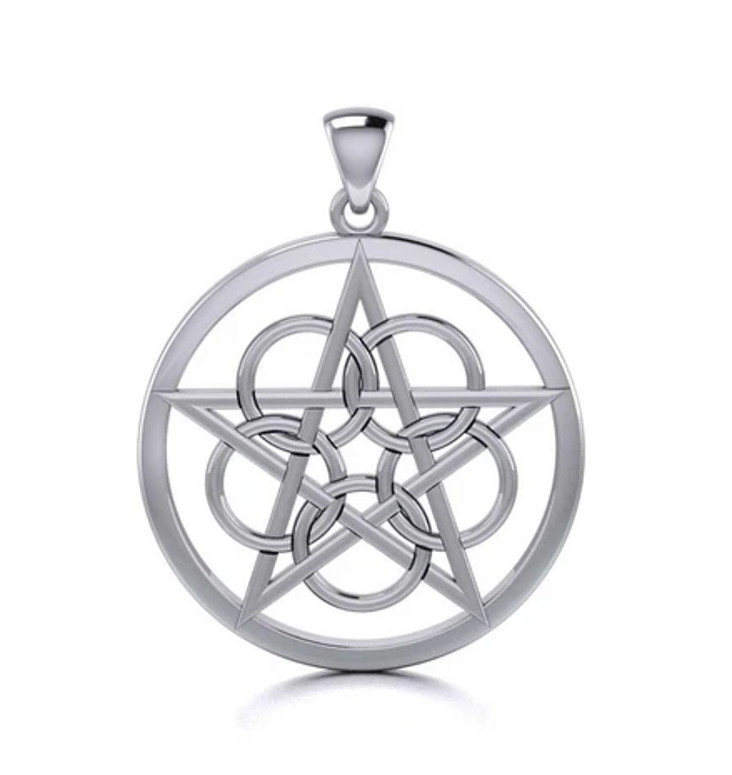 Pentagram Keltiskt med Knut