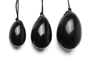 yoniägg svart obsidian 