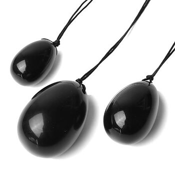 yoniägg svart obsidian 