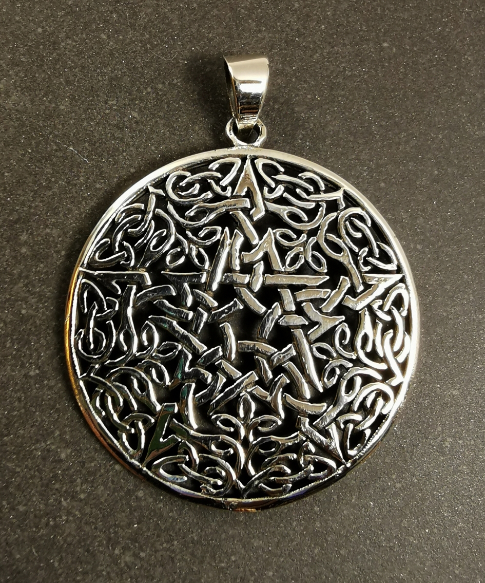 Pentagram Hänge i Silver - Väv
