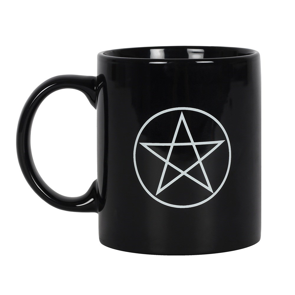 Mugg, Svart med Pentagram