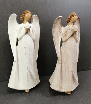 Ängel med duva - 15cm
