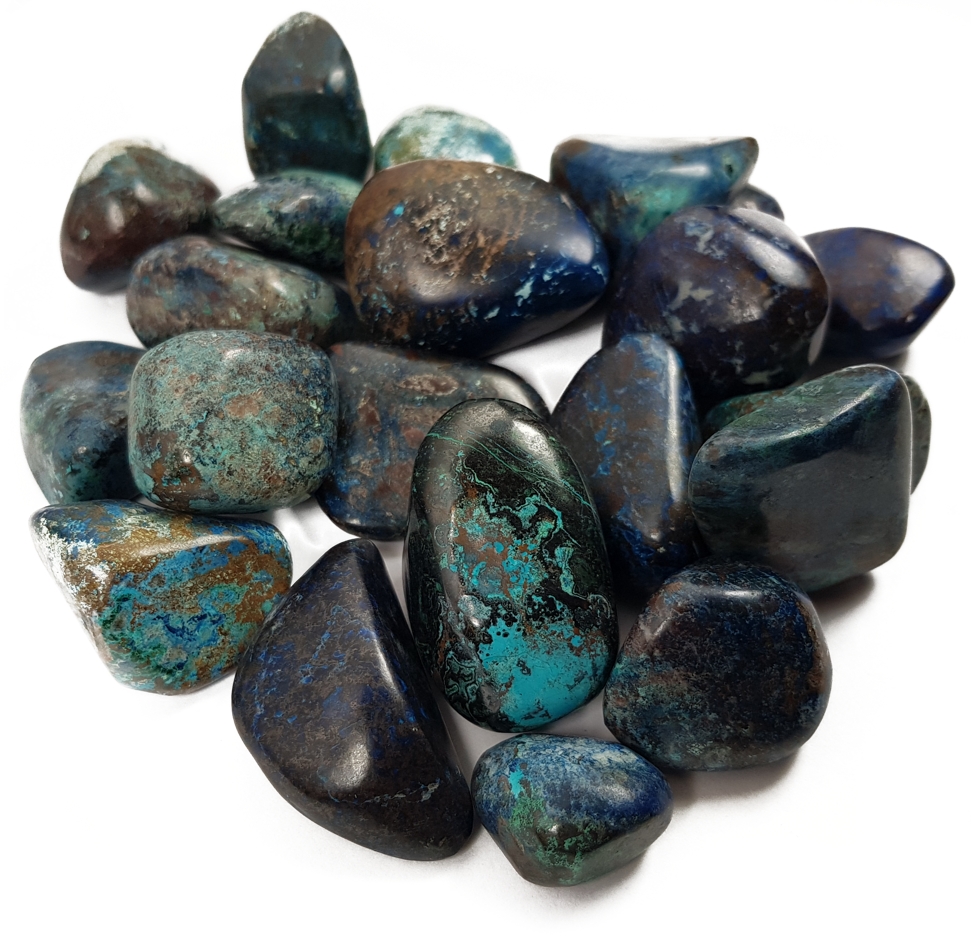  Shattuckite - Trumlad sten - handpolerad  - AA - 3