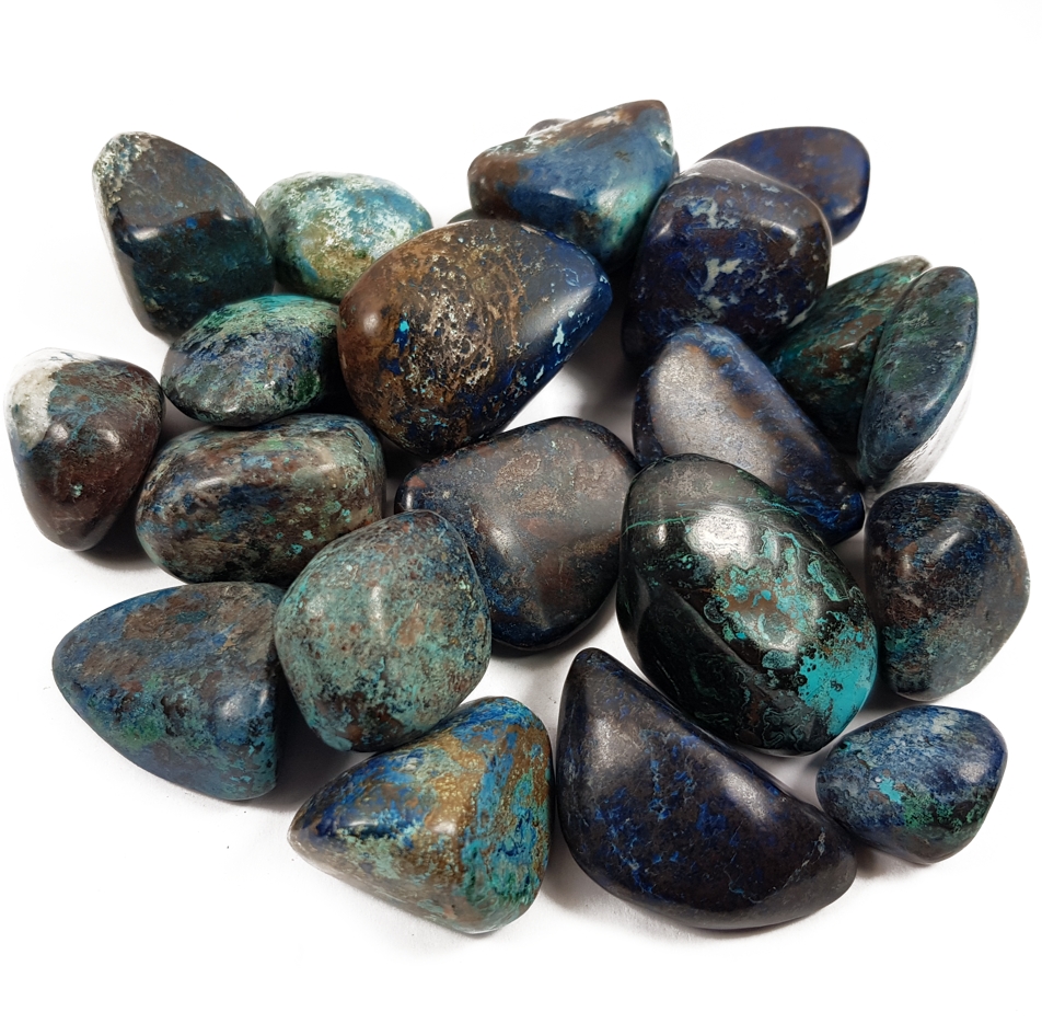  Shattuckite - Trumlad sten - handpolerad  - AA