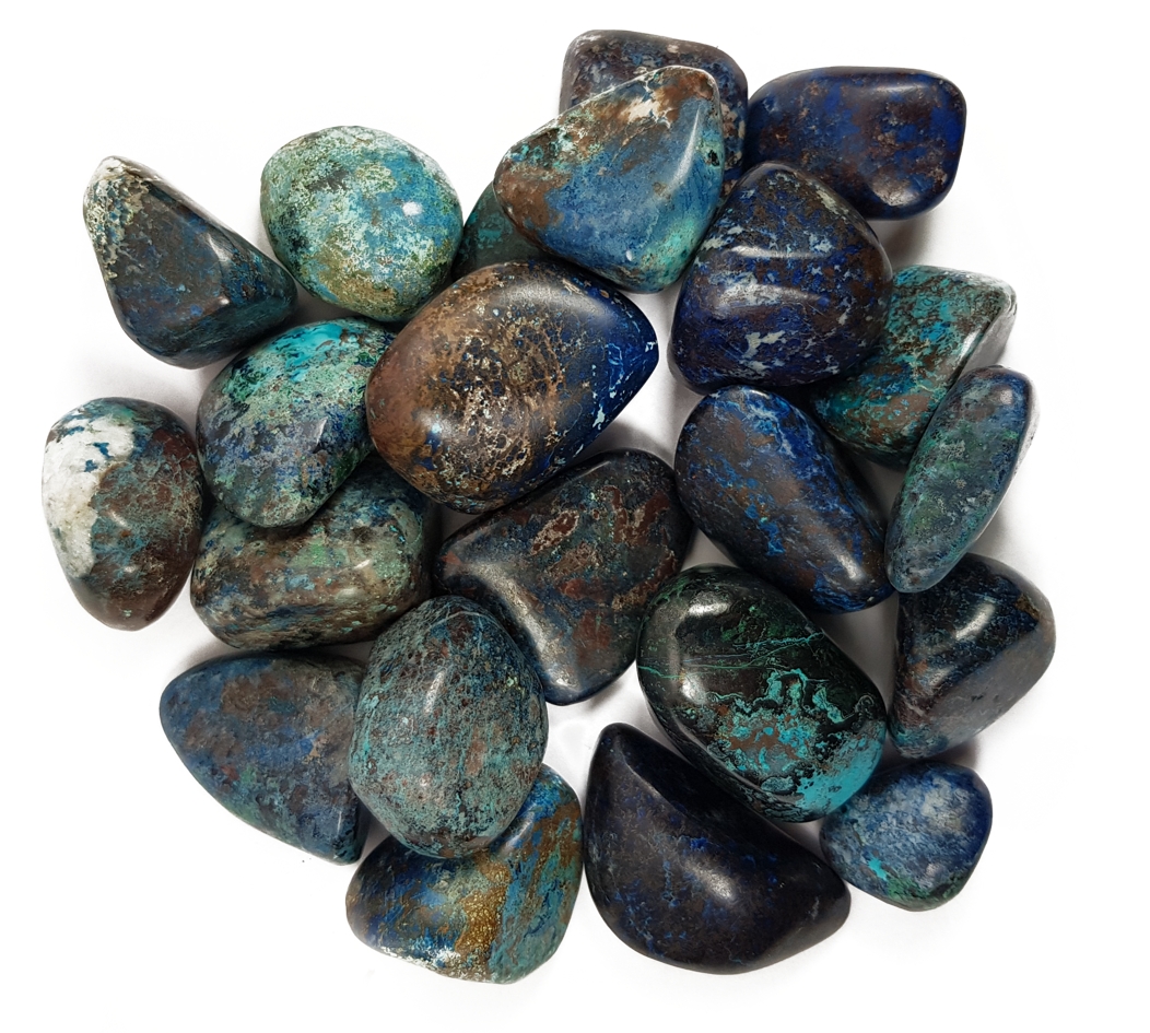  Shattuckite - Trumlad sten - handpolerad  - AA - 2