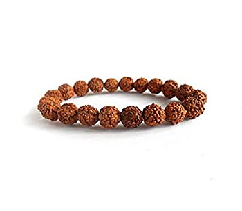 Rudraksha Frön Mala armband  8mm Pärlor