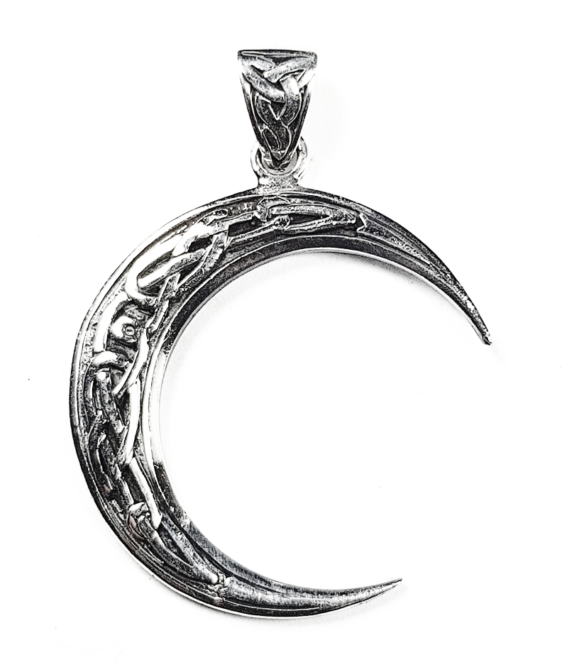 Halvmåne Hänge i Sterling silver  - Keltisk Väv
