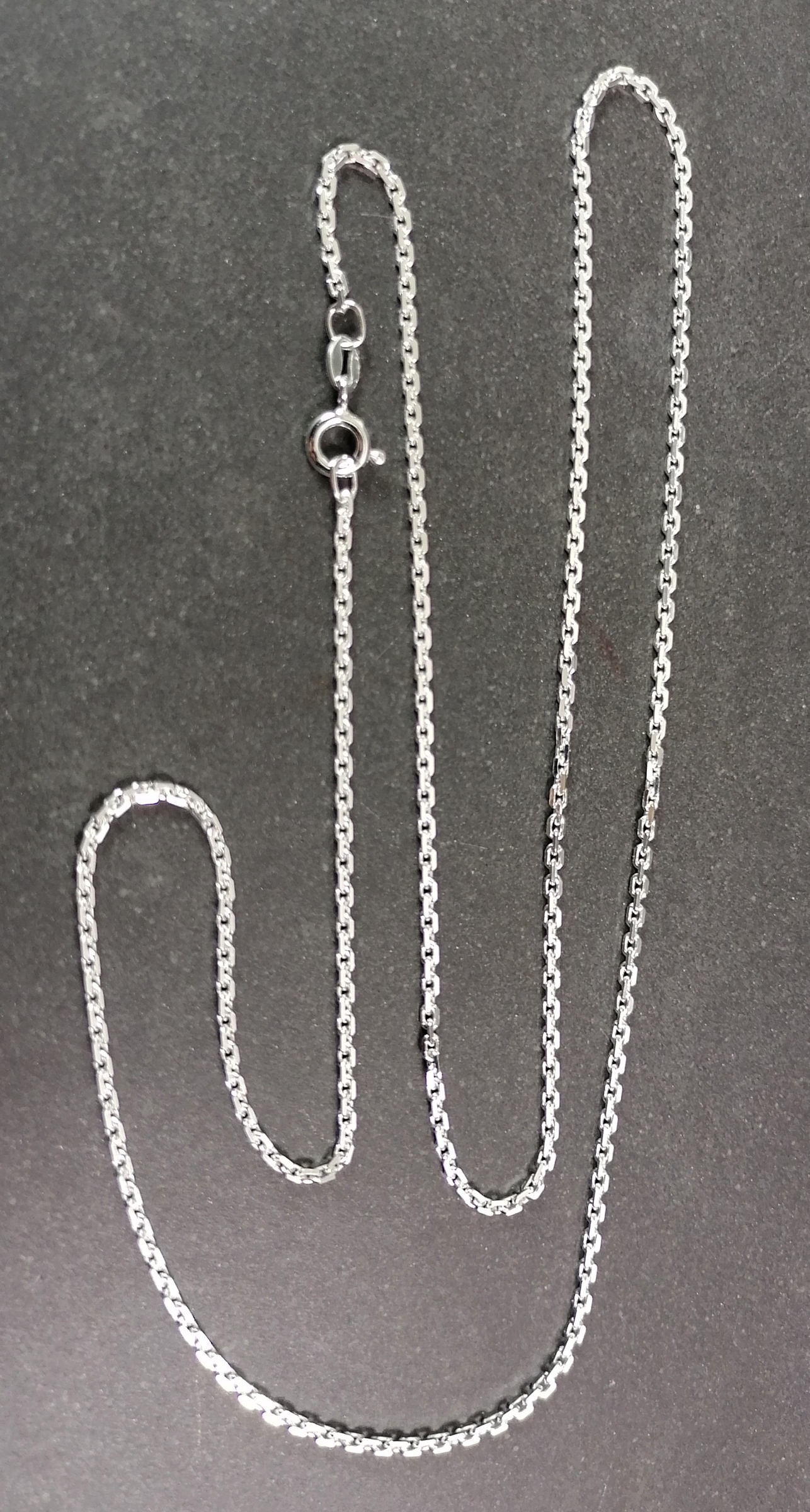 Diamond Cut Oval kabelkedja  i Sterling Silver  - 1,8mm