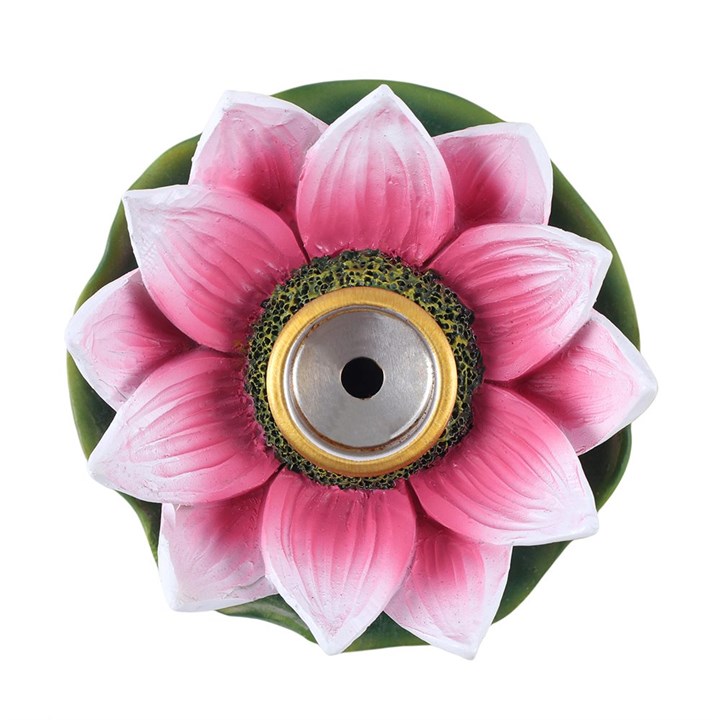 backflow rökelse brännare rosa lotus 