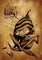 Brian Froud Dubbel Vykort