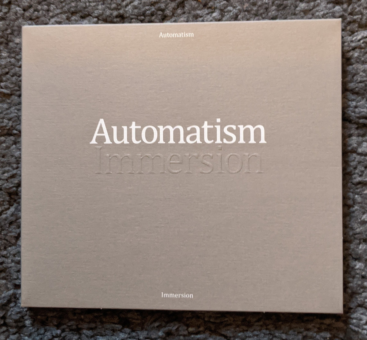 AUTOMATISM - Immersion CD - 2