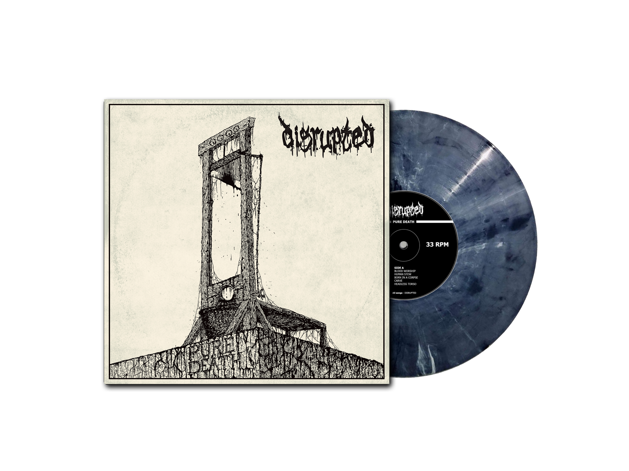 DISRUPTED - Pure Death LP MARBLE VINYL